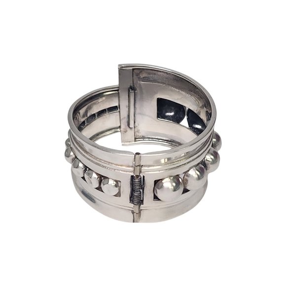 Alfredo Villasana Mexico Sterling Silver Clamper Bracelet #16490 - Picture 3 of 9